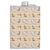 Flasques chih tzu chien motif (Dos)