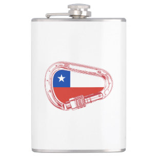 Flasques Chili Drapeau Escalade carabiner