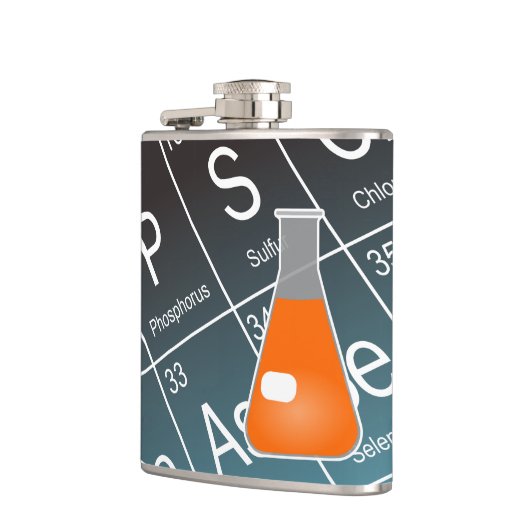 Flasques Chimie des flacons d'Erlenmeyer orange (conique) (Gauche)