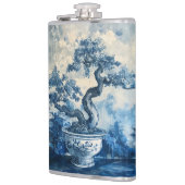 Flasques Chinoiserie Design en porcelaine bleue et blanche (Gauche)