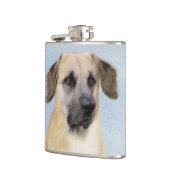 Flasques Chinook (Oreilles Laissées) Peinture - Art Chien o (Gauche)