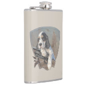 Flasques Chiot de Setter anglais avec fusil de chasse class (Droite)