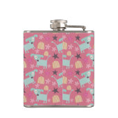 Flasques Chiots, étoiles et fleurs (Dos)