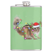 Flasques Chipmunk Lover Xmas Éclairage Père Noël Chipmunk X (Devant)