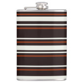 Flasques Chocolat foncé rayures Brown (Devant)