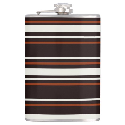 Flasques Chocolat foncé rayures Brown (Devant)