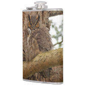 Flasques Chouette à cornes dans le Douglas Fir (Gauche)