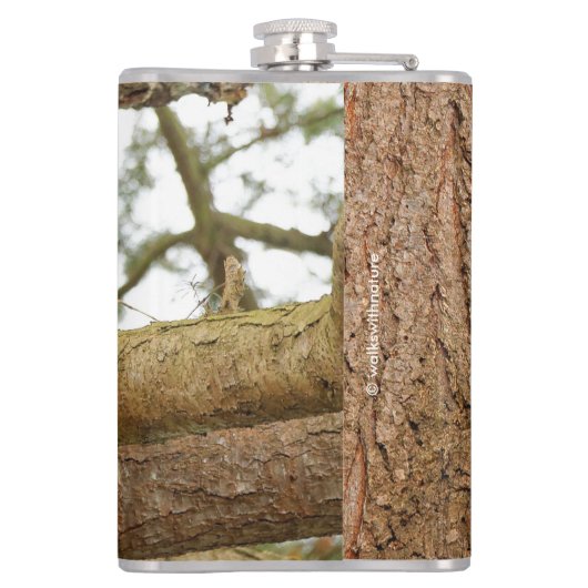 Flasques Chouette à cornes dans le Douglas Fir (Dos)