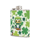 Flasques Chouette bébé mignonne St Patrick dessin animé (Gauche)