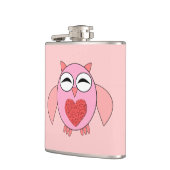 Flasques Chouette de coeur rose (Gauche)