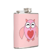 Flasques Chouette de coeur rose (Droite)
