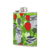 Flasques Chouette en roses rouges (Gauche)