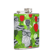 Flasques Chouette en roses rouges (Droite)