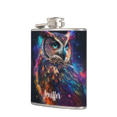 Flasques Chouette spatiale colorée (Gauche)