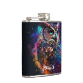 Flasques Chouette spatiale colorée (Droite)