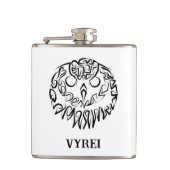 Flasques Chouette tribale noire et blanche (Devant)