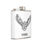 Flasques Chouette volante tribale noire et blanche (Droite)