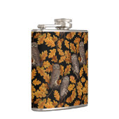 Flasques Chouettes d'automne sur noir (Droite)