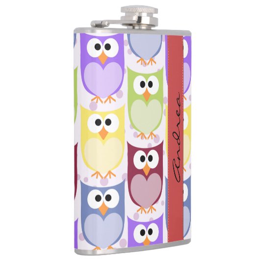 Flasques Chouettes mignonnes, Chouette Motif, Chouettes col (Droite)