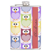 Flasques Chouettes mignonnes, Chouette Motif, Chouettes col (Devant)