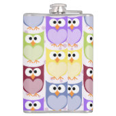 Flasques Chouettes mignonnes, Chouette Motif, Chouettes col (Dos)