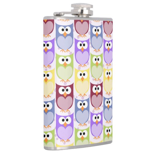 Flasques Chouettes mignonnes, Chouette Motif, Chouettes pou (Droite)