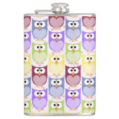 Flasques Chouettes mignonnes, Chouette Motif, Chouettes pou (Devant)