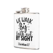 Flasques Christian "We Walk by Faith" Verse Hip Flask (Gauche)