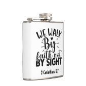 Flasques Christian "We Walk by Faith" Verse Hip Flask (Droite)