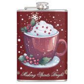 Flasques Christmas Cup of Hot Chocolate | Red (Devant)
