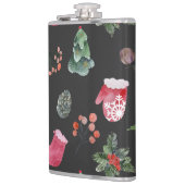 Flasques Christmas Reindeer : Aquarelle Motif sans couture (Gauche)