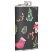 Flasques Christmas Reindeer : Aquarelle Motif sans couture (Droite)