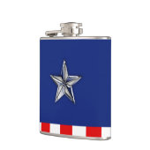 Flasques Chrome Comme Silver Star Festive Couleurs patrioti (Gauche)