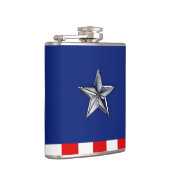 Flasques Chrome Comme Silver Star Festive Couleurs patrioti (Droite)
