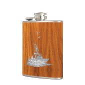 Flasques Chrome Marlin bateau de pêche sur l'impression de  (Gauche)