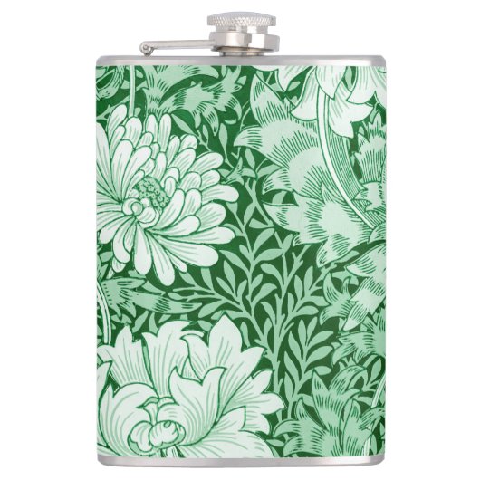 Flasques Chrysanthemum Green, William Morris (Devant)