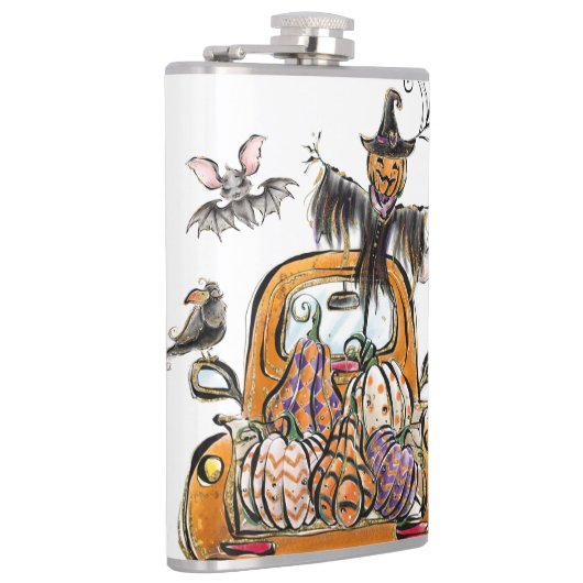 Flasques Chute Citrouille Patuck avec chauve-souris épouvan (Droite)