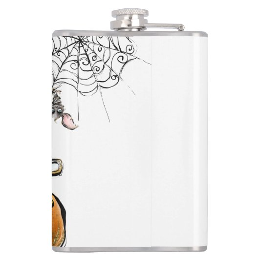 Flasques Chute Citrouille Patuck avec chauve-souris épouvan (Dos)