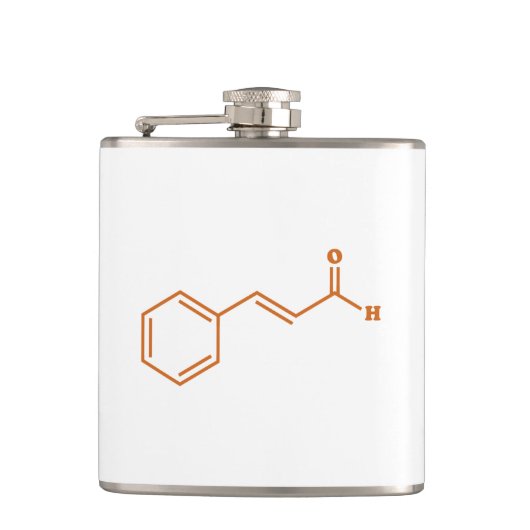 Flasques Cinnamon Cinnamaldéhyde Formule chimique moléculai (Devant)