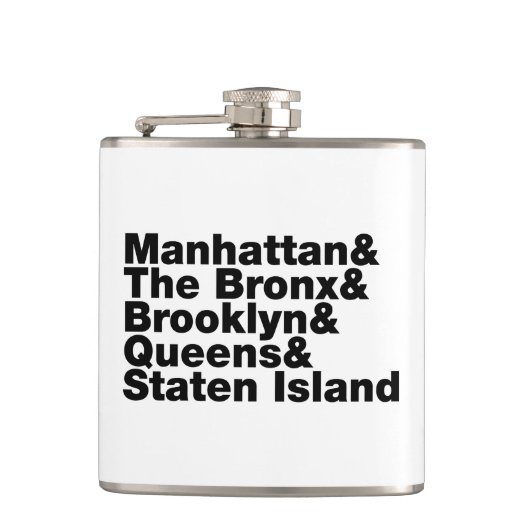 Flasques Cinq Boroughs ~ New York (Devant)