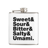 Flasques Cinq saveurs de base (Devant)