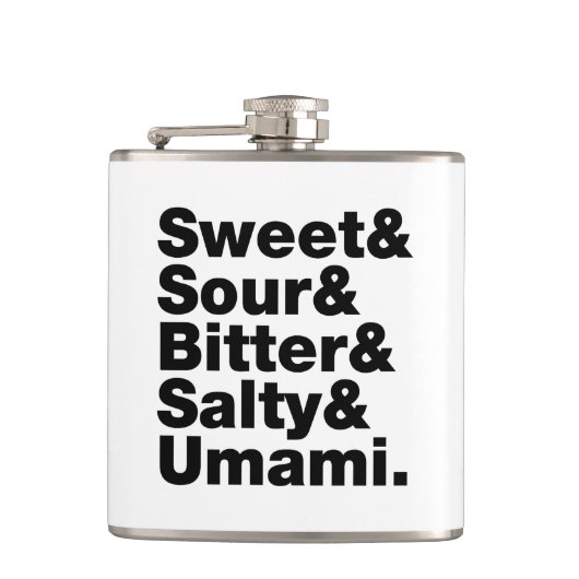 Flasques Cinq saveurs de base (Devant)