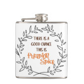 Flasques Citation Citrouille amusante d'épices Humour d'aut (Devant)