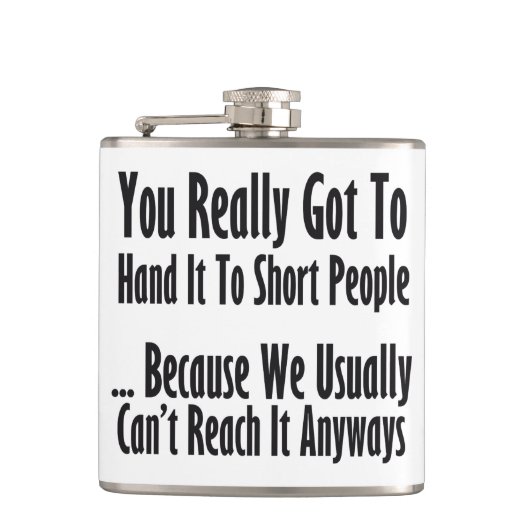 Flasques Citation courte de personnes (Devant)