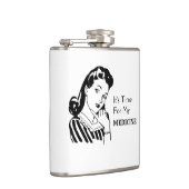 Flasques Citation De Boisson Amusante Retro Woman Time For (Droite)