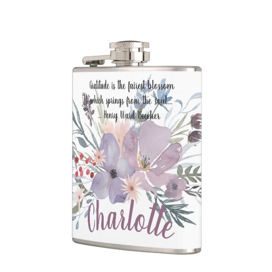 Flasques Citation de gratitude (Gauche)