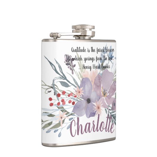 Flasques Citation de gratitude (Droite)