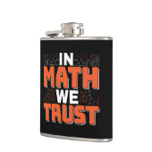 Flasques Citation de professeur de mathématiques - En Math (Gauche)