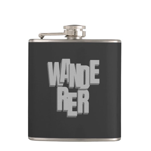 Flasques Citation de Wanderer Motivationnel Inspiration (Devant)