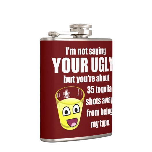 Flasques Citation hilare de tequila (Droite)